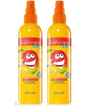 " Kids Magnificent Mango Detangling Spray - 2 x 200ml Double Pack: Unleash Tropical Hair Bliss for Silky Manageable Locks!" No tears as instantly detangles knots