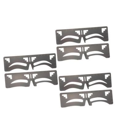 FOMIYES 6 Pcs Eyebrow Ruler Eyebrow Shaping Template Molds Tool Brow Shaping Stencil Balance Eyebrow Pencil