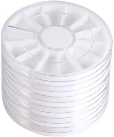 Ctaer Nail Wheel 6 6 5 Set of 6 Pieces 12 Compartments Rhinestone Nail Art Decor Empty Wheel Box Storage Container - Buy Online on GoSupps.com