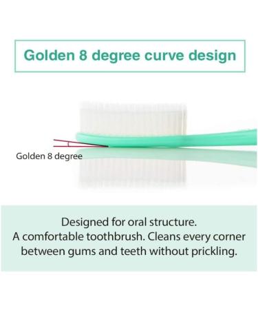 Wangta Soft Toothbrush 6 Pack - Best Manual Toothbrush for Sensitive Gums & Teeth | Efficient Cleaning - Stone White - Buy Online on GoSupps.com