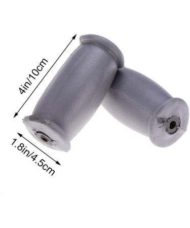 Milisten Crutch Hand Grips Rubber Walking Cane Underarm Crutches Hand Pads Crutches Replacement Accessory Parts Grey - Buy Online on GoSupps.com