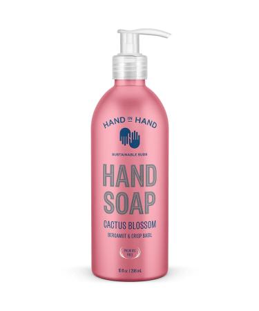Hand In Hand Bergamot & Crisp Basil Cactus Blossom Hand Soap 10 Fl Oz