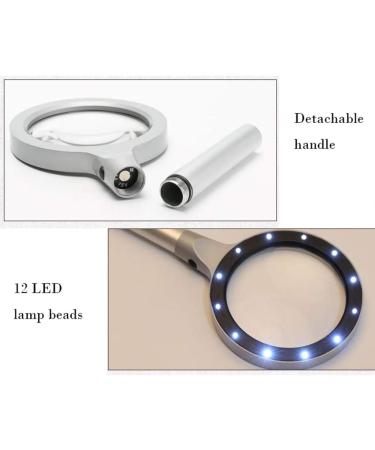 HD Magnifier 20 Times with Light Handheld Magnifying Glass for Inspection Soldering Needlework Repair Etc Good Times - Buy Online on GoSupps.com