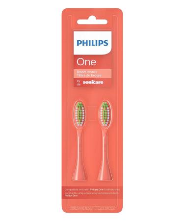 Philips Sonicare One Electric Toothbrush - Battery Powered Sleek Travel Case & 2 Brush Heads - Miami Coral HY100-01 | International Shipping Available - Buy Online on GoSupps.com