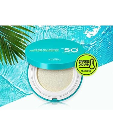 SCINIC Enjoy All Round Airy Sun Cushion EX SPF 50+ PA++++ - 25g | Best International Shipping for Ultimate Sun Protection - Buy Online on GoSupps.com
