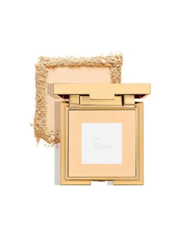 1 PC 2 in 1 Flawless Pressed Foundation Setting Powder 2 Color Clear & Natural Color Oil Control Foundation Setting Powder (#01 10g) (01 10g)