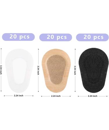60 Pcs Adhesive Eye Patches - Sterile Non-Woven Eye Patches in 3 Colors for Adults | Latex Free Disposable Amblyopia Bandages (3.3 x 2.3 Inch) - International Shipping Available - Buy Online on GoSupps.com