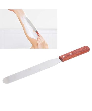 Buy Kcabret Stainless Steel Wax Spatula - Metal Eyebrow Wax Spatula with Wooden Handle for Hair Removal - Buy Online on GoSupps.com