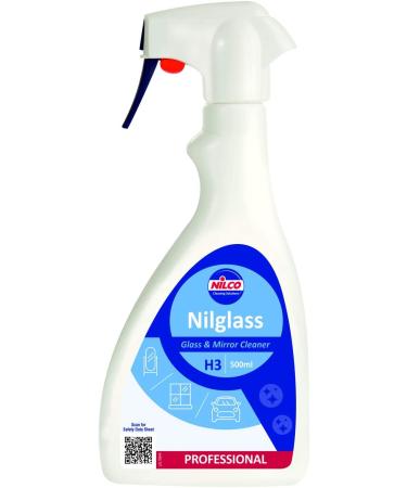 Nilco Professional Nilglass Smear-Free Glass and Mirror Cleaner 500 ml (Pack of 1) Nilglass 500ml - Buy Online on GoSupps.com