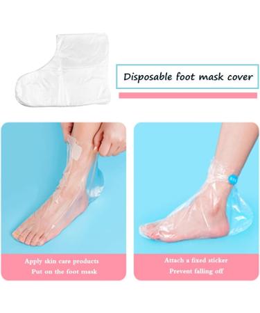 200 Clear Plastic Paraffin Bath Liners & Foot Protectors with Stickers | Disposable Spa Wax Therapy Bags - Buy Online on GoSupps.com