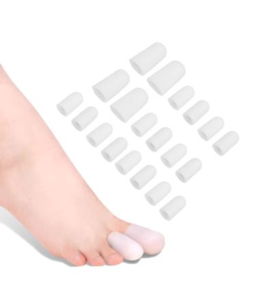 Silicone Anti Friction Toe Protector Toe Separators for Women for Shoes Toe Protectors for Heels Suitable for Corns and Blisters Reducing Friction (10 Pairs)