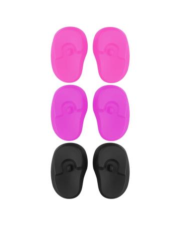 FOMIYES Ear Covers  3 Pairs Earmuffs Silicone Ear Protectors Ear Covers for Hair Dye Shower  Bathing