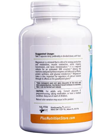 Nutri Plus Fit Magnesium Citrate Capsules - 400mg, 120 Count for Nutritional Health - Buy Online on GoSupps.com