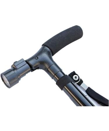 Walking Stick LED Light Cane Fold Convenient Cane Two Handle Walking Lightweight Stick with Adjustable Led Lights Stable Base Foldable Weight Surprise Gift - Buy Online on GoSupps.com