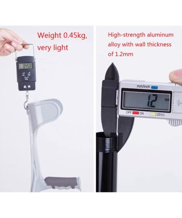 Forearm Crutches by Lightweight Economy Crutches Aluminum Open Cuff Crutches Adjustable Telescopic Underarm Cane Crutch for Seniors Disabled Elderly (Black) (Black) Bathing in Sunlight - Buy Online on GoSupps.com