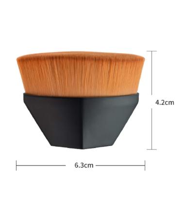 Xinfenglai Diamond-shaped Makeup Brush - Liquid Foundation & Powder Cosmetics Mixer with Protective Cover (Black) - Buy Online on GoSupps.com