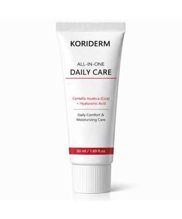 Cream All-In-One Daily Moisturizing Face Cream with Centella Asiatica (Cica) & Hyaluronic Acid Lightweight All-in-One Skin Care for Daily Comfort 50 mL / 1.69 fl oz (1) 1.69 Fl Oz (Pack of 1)