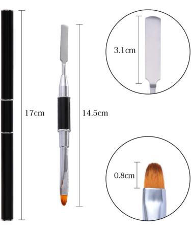 FRCOLOR Nail Pusher Scraper Gel Nail Tool Nail Art Pen Gel Nail Art Carving Pen Nail Art Tools Brush Manicure - Buy Online on GoSupps.com