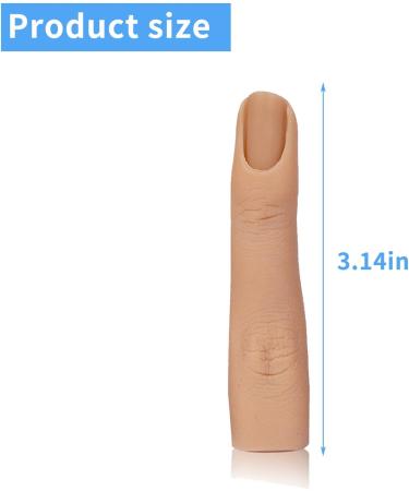 2Pcs Silicone Fake Nail Training Fingers for DIY Manicure and Nail Art Practice - Buy Online on GoSupps.com