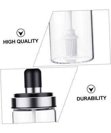 ABOOFAN 1pc Oil Brush Seasoning Jar Cooking Oil Bottle Vinegar Bottle Kitchen Oil Holder Olive Oil Storage Can Kitchen Oil Pot Oil Brush Jar Cruet Round Glass Soy Sauce Bottle - Buy Online on GoSupps.com