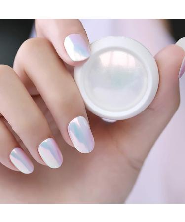 Buy Amoyeric Glitter Holographic Rainbow Nail Art Powder Mirror Pigment with Mini Brush for Stunning Nail Designs | International Shipping Available - Buy Online on GoSupps.com