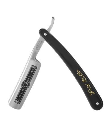 ANGGREK Stainless Steel Barber Razor Classic straight blade razor that can be shaved
