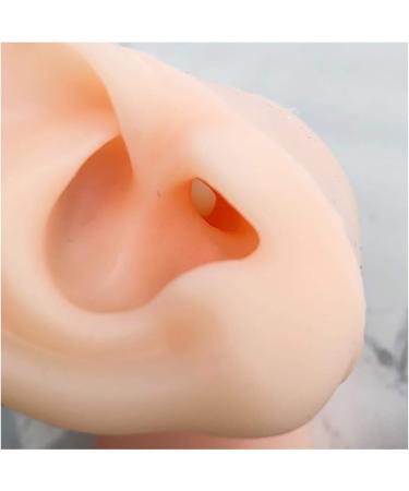 Simulation Silicone Right Ear Model Soft Silicone Artificial Ear Model for Ear Picking Practice Long Ear Canal for Teaching Students Simulation Display Props Teaching Tools Jewelry Display. - Buy Online on GoSupps.com