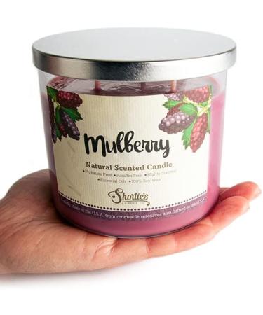 Mulberry Natural 3 Wick Candle - 100% Soy Essential Oils Clean Burning Phthalate & Paraben Free - 14.5 Oz | International Shipping - Buy Online on GoSupps.com