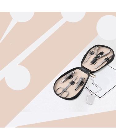 Manicure Kit Stainless Steel Manicure Clippers Nail Clippers Set Portable 8 Pieces Red Man and Woman Nail Clippers Kit - Buy Online on GoSupps.com