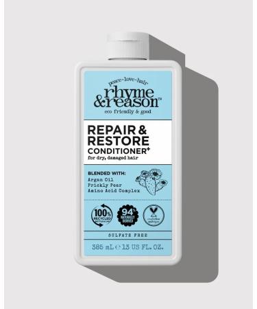 Rhyme & Reason Repair and Restore Shampoo & Conditioner Combo - 13 Fl. Oz. | Vegan Cruelty-Free Hydrate & Repair for Dry Damaged Hair - Buy Online on GoSupps.com