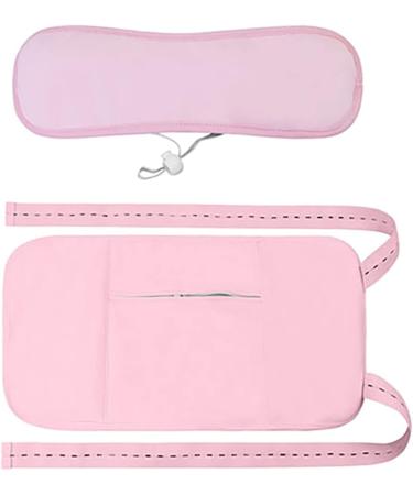 Yolispa 2 Pack Castor Oil Pack Wraps for Liver Detox - Reusable Anti-Oil Leak Waist & Neck Wraps - Rose - Buy Online on GoSupps.com