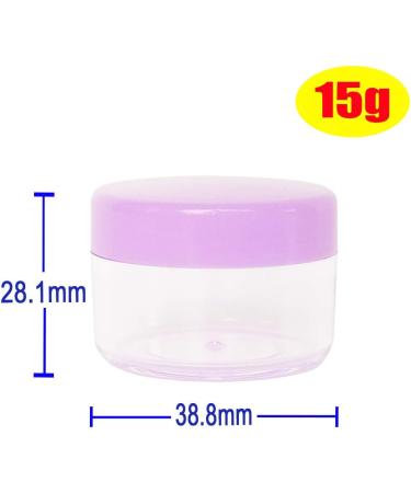 Greatforu 12 Pack 15ml Transparent Cosmetic Containers with Lids - Ideal for Creams Lip Balm & Lotions - Includes 12 Mini Spatulas & Labels for Easy Organization - Buy Online on GoSupps.com