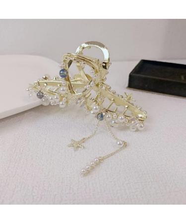 Hair Claw Starfish Pearl Hair Clips Women Tassel Hairpin Large Shark Clip Headwear Hair Accessories 1 - Buy Online on GoSupps.com