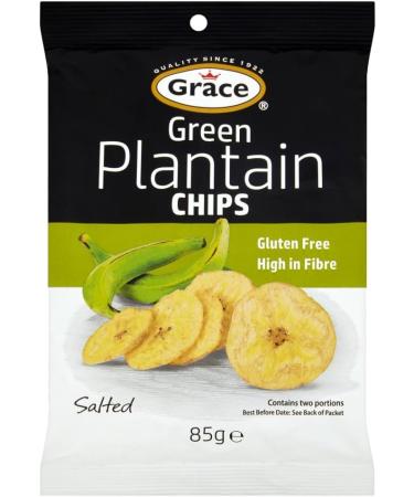 Grace Plantain & Banana Chips Variety Pack - Salted Sweet Chilli Paprika Lime No Salt Green & Sweet 85g Packs - Crunchy & Flavorful Snacks (Pack of 8) - Buy Online on GoSupps.com
