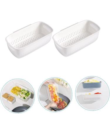 2pcs Double Layer Drainer Basket Multifunction Breakfast Basket - Buy Online on GoSupps.com