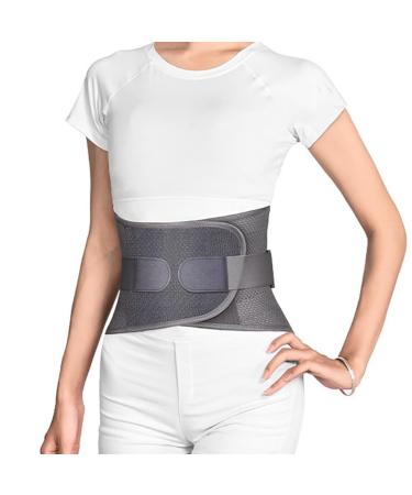 Back Brace with 3 Removable Lumbar Pads - Men's & Women's Fitness Waist Support Breathable Lower Back Pain Relief Gray X-Large - Buy Online on GoSupps.com