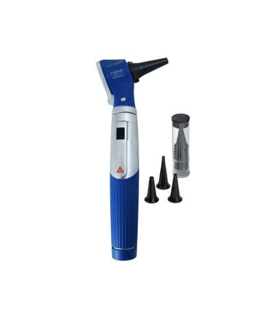 Otoscope Heine Mini 3000 2.5 V with battery handle blue + High-quality diagnostic light blue