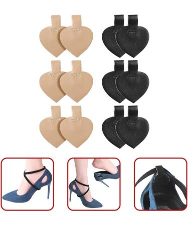 Lurrose Plantar Fasciitis Inserts - 6 Pairs Heart High Heel Pads | Shoe Insert Heel Protection | Adhesive Liner Pads for Tendonitis Relief | Durable Colorful Designs - Buy Online on GoSupps.com