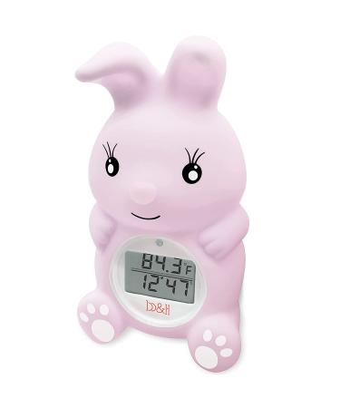 B&H Bunny Baby Bath Thermometer - Upgraded Infant Safety Floating Toy, FahrenheitCelsius, Kids Bathroom Essential (Pink) - Buy Online on GoSupps.com