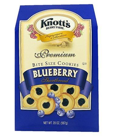 Knott's Berry Farm Shortbread Cookies (Blueberry, 20-Ounce Box) Blueberry 1.25 Pound (Pack of 1)