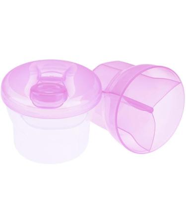 Zeagro Non-Spill Rotating Milk Powder Formula Dispenser - Portable 3 Compartment Snack Box (Pink) - Buy Online on GoSupps.com
