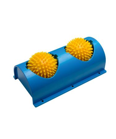 Pflegehome24 Hedgehog Ball Duo Massage Set blue-yellow - Massage Massage Ball Noppenball
