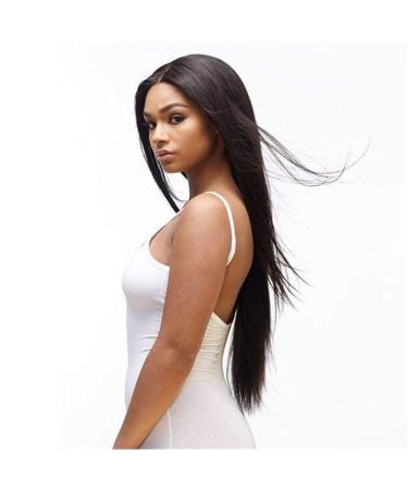 Shop European & American Long Straight Black Chemical Fiber Wigs | Dark Brown Headgear - Buy Online on GoSupps.com