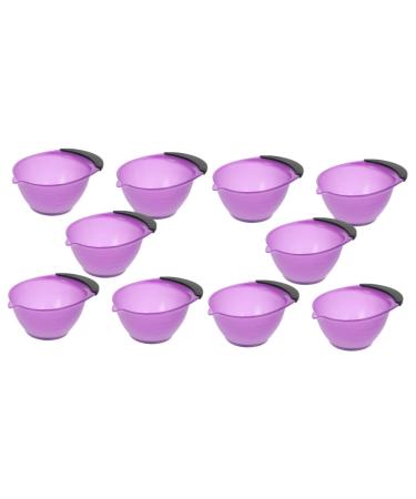 FRCOLOR 10 STK Hair Sear Selpes Farer Selpes For the Hair Salon Container For Hair Current Hair mixer Tools For coloring hair Salon Color Shells Mix Violet Rubber Applicator 16.5x12.2x2Pcs Lilax2st