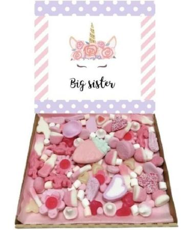 Big Sister Unicorn Gift Pick n Mix pink 300g Sweets Selection Box Sweet Hamper Birthday Present - Buy Online on GoSupps.com