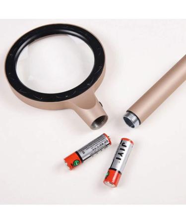 Illuminated Handheld Glass with Led Light Old Man Reading 10x Hd Optical Repair Engraving Identification Magnifier Made in China - Buy Online on GoSupps.com