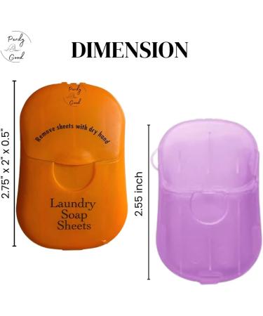 Travel Laundry Detergent & Hand Soap Sheets | Portable & Efficient for Camping Cruises Dorms & More - Buy Online on GoSupps.com