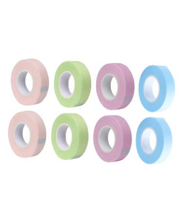 Ipetboom 12 Rolls Lash Tape Goon Tape Glue Tape Lash Extension Supplies Breathable Lash Tape Eyelid Tape Circle Hair Pin Beauty Salon Supplies Makeup Tape Ktape Abs