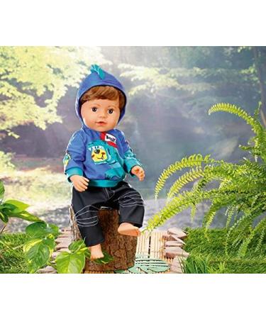 Baby Born Boy Outfit 43 cm for Toddlers 3+ - Easy for Small Hands - Includes Hoodie, Trousers & Hangers - Buy Online on GoSupps.com