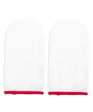 Moufles De Soin En Tissu ponge Pour Bain La Paraffine Taille Unique Maintien Chaleur Des Mains Pour Femmes Spa Manucure
